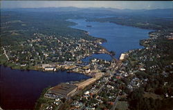Air View Of Lake Paugus Laconia, NH Postcard Postcard