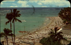 Waikiki Beach Hawaii Postcard 