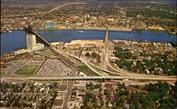 Aerial View Of Jacksonville's Expressway Postcard