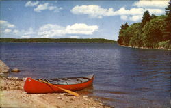 Greetings From Bantam Lake Postcard