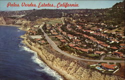 Palos Verdes Estates California Postcard Postcard
