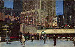 Skating Rink, Rockefellr Ceter Postcard