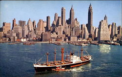 Lower Manhattan Skyline Postcard