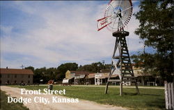 Front Street Dodge City, KS Postcard Postcard