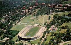 Air View Stadium And Campanile, Kansas University Postcard