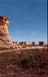 Monument Rocks Oakley, KS Postcard Postcard