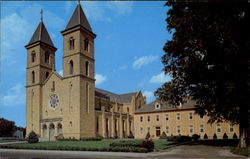 St. Fidelis Church Victoria, KS Postcard Postcard