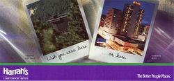 Harrah's Lake Tahoe Reno Casinos & Gambling Postcard Postcard