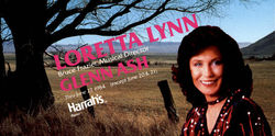 Loretta Lynn Glenn Ash Celebrities Postcard Postcard