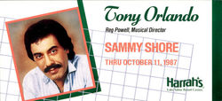 Tony Orlando Sammy Shore Celebrities Postcard Postcard