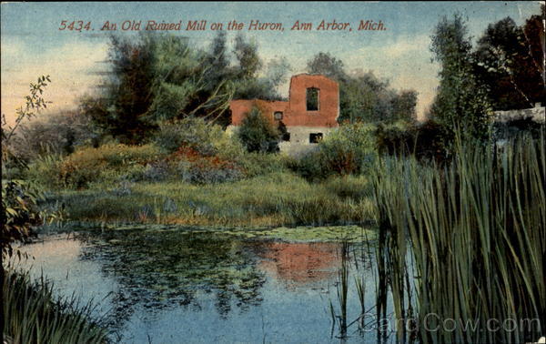 An Old Ruined Mill On The Huron Ann Arbor Michigan