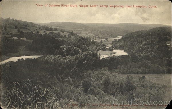 View Of Salmon Rifer From Sugar Loaf Camp Wepowog Hampton Connecticut