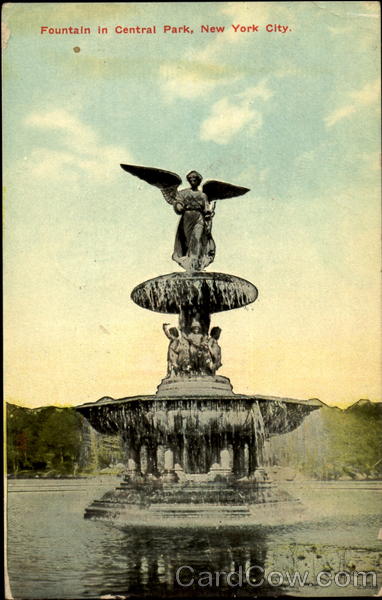 Fountain In Central Park New York City