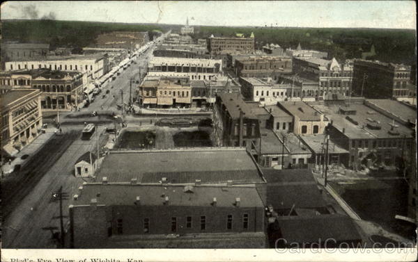 Bird's Eye View Of Wichita Kansas
