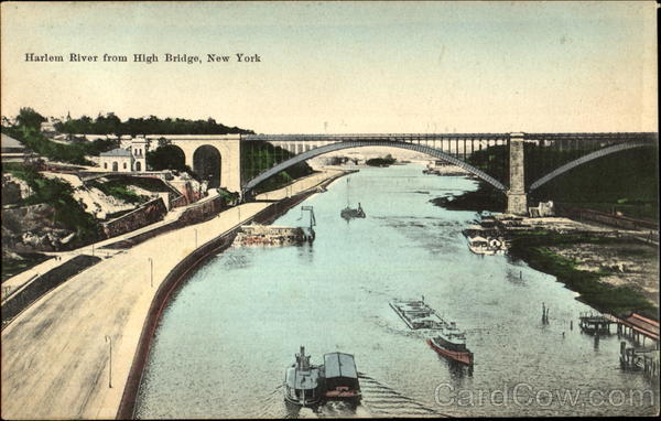 Harlem River From High Bridge New York City