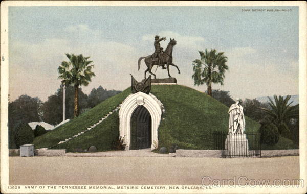 Army Of The Tennessee Memorial Metairie Cemetery New Orleans Louisiana