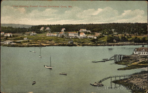 View Showing Russell House Christmas Cove Maine