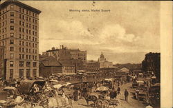 Morning Scene, Market Square Postcard