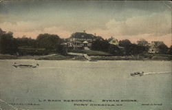 L. P. Bach Residence, Byram Shore Postcard