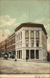 Ossining National Bank And Post Office New York Postcard Postcard