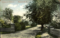 Entrance To Oakhurst Postcard