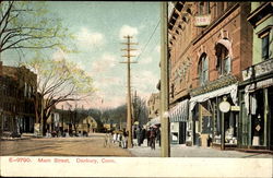 Main Street Danbury, CT Postcard Postcard