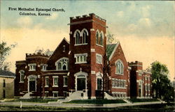 First Methodist Episcopal Church Columbus, KS Postcard Postcard