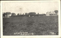 Alf Alfa Farm Meade, KS Postcard Postcard