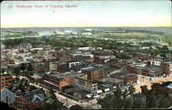 Bird's Eye View Of Topeka Postcard