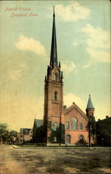 Baptist Church Stamford, CT Postcard Postcard