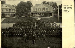 Battalion And East Cottages At O. S. & S. O. Home Postcard