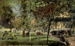 City Park And Band Stand Postcard