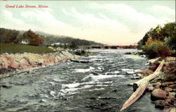 Grand Lake Stream Scenic, ME Postcard Postcard