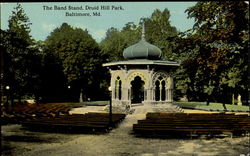 The Band Stand Druid Hill Park Postcard