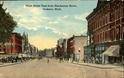 Main Street East From Blackstone Street Postcard