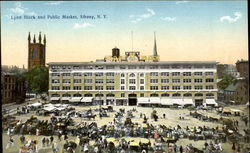 Lyon Block And Public Market Postcard