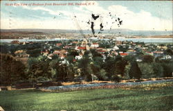 Birds Eye View Of Hudson Postcard