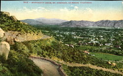 Huntington Drive Mt. Rubidoux Riverside, CA Postcard Postcard