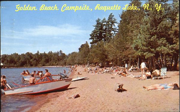 Golden Beach Campsite Raquette lake New York