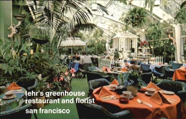 Iehr's Greenhouse Restaurant & Florist, 740 Sutter Street San Francisco California
