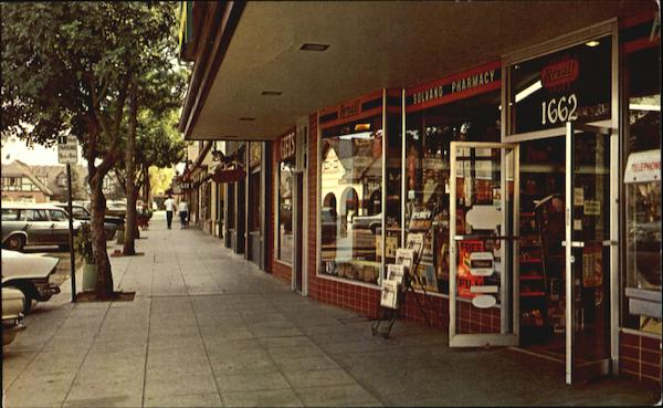 Street Scene In Colorful Solvang California