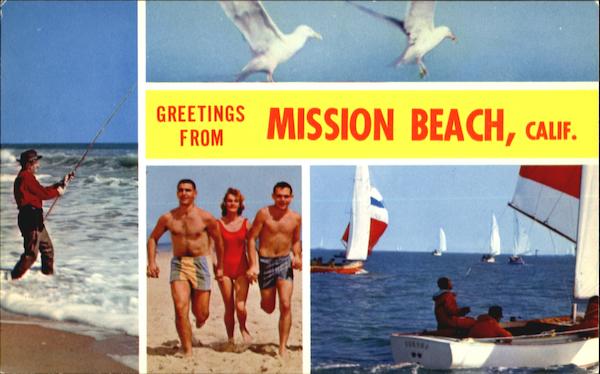 Greetings From Mission Beach California
