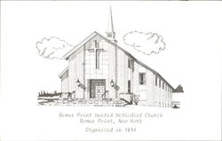 Bemus Point United Methodist Church New York Postcard 