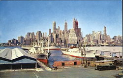 Skyline Of Lower Manhattan Postcard