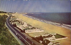 Overlooking Santa Monica Beach Postcard