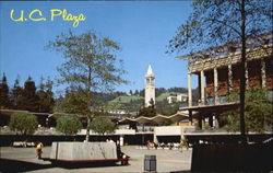Student Union Plaza, University of California Postcard
