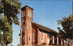 St. Anne's Catholic Church, Columbia State park Postcard