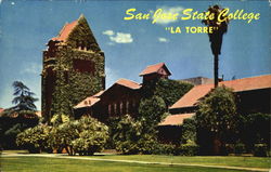 San Jose State College Postcard