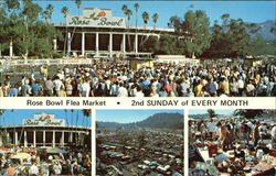 Rose Bowl Flea Market Postcard