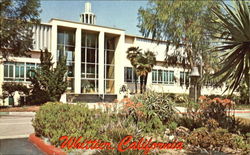 Whittier City Hall California Postcard Postcard